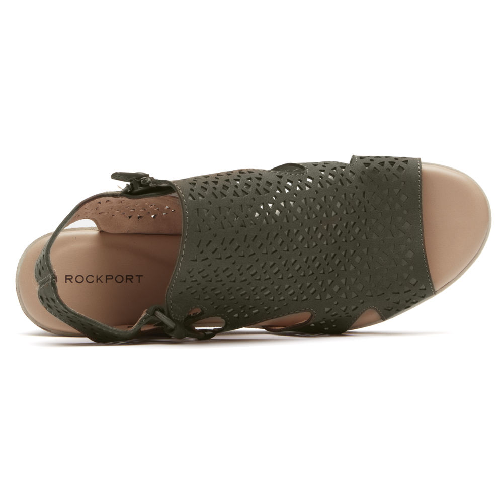 Rockport Sandaler Dame Grønn - Hadley Bungee - FGKI64372